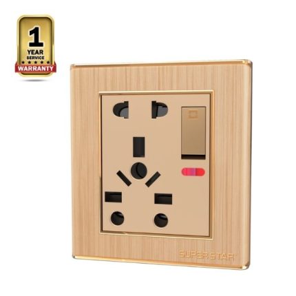 10 Pin Multi Socket + Switch (Gang Switch Super Star Kito Series)