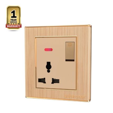 13 A 3 Pin Socket + Switch (Gang Switch Super Star Kito Series)